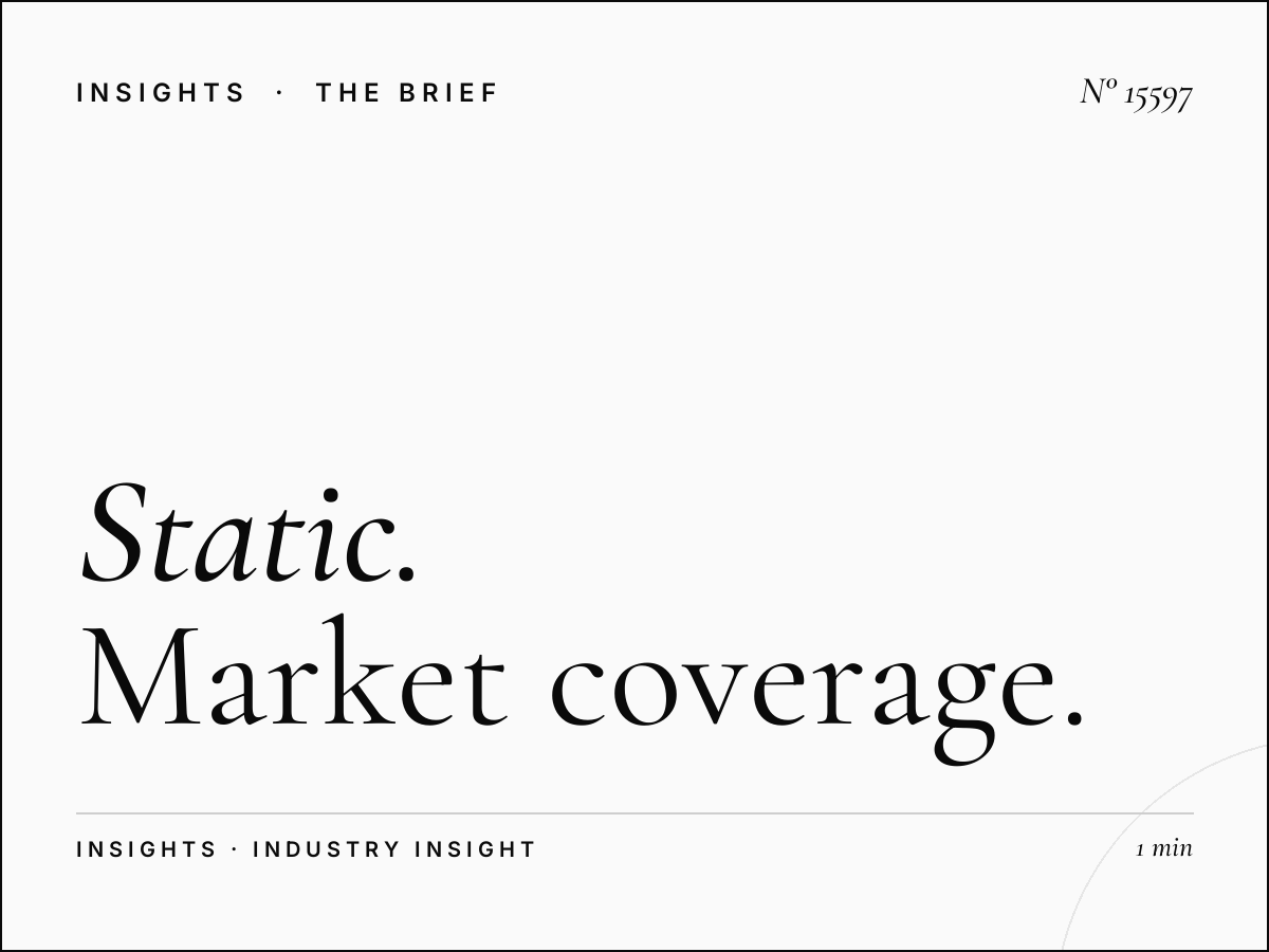Static Mega Dominance Saturation: Market Coverage