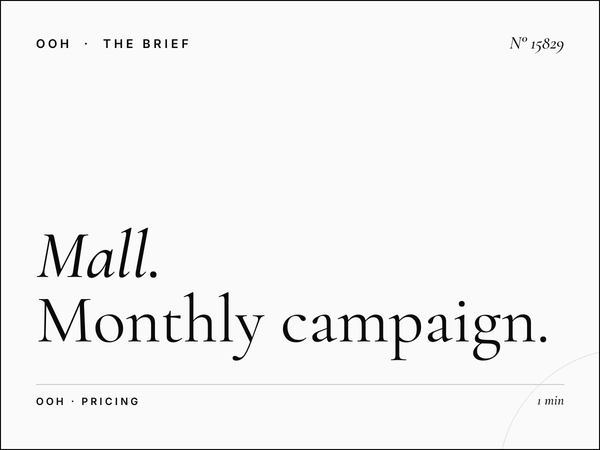 Mall of Qatar Digital Icons Rates: Monthly Campaign Pricing