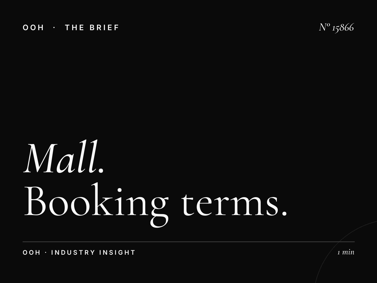 Mall of Qatar Digital Icons Contracts: Booking Terms