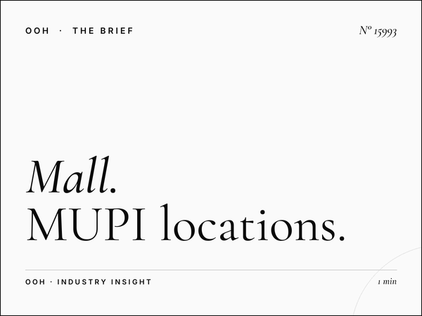 Mall of Qatar Digital MUPIs Placement: MUPI Locations