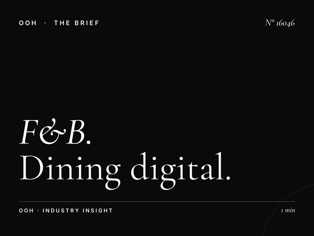F&B Restaurants Mall of Qatar Digital MUPIs: Dining Digital