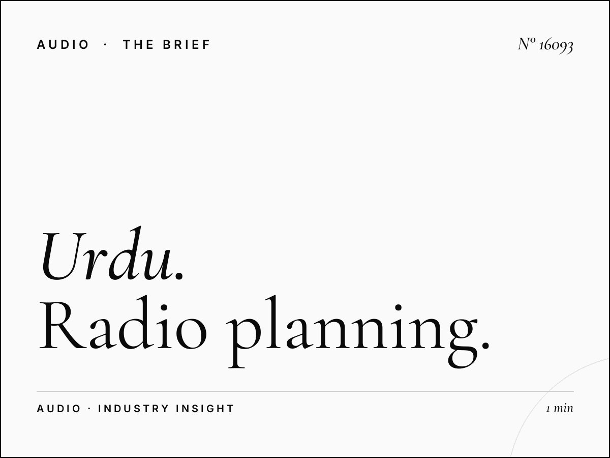 Urdu Radio 107.0 Campaign Strategy: Urdu Radio Planning