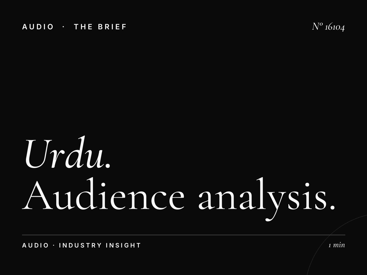 Urdu Radio 107.0 Listener Profile: Urdu Audience Analysis