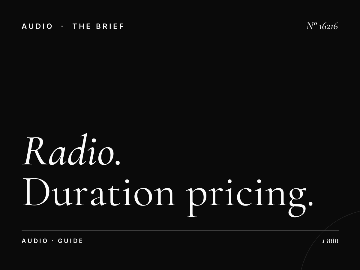 Radio Suno 91.7 Monthly Rates: Duration Pricing Guide for Media Buyers