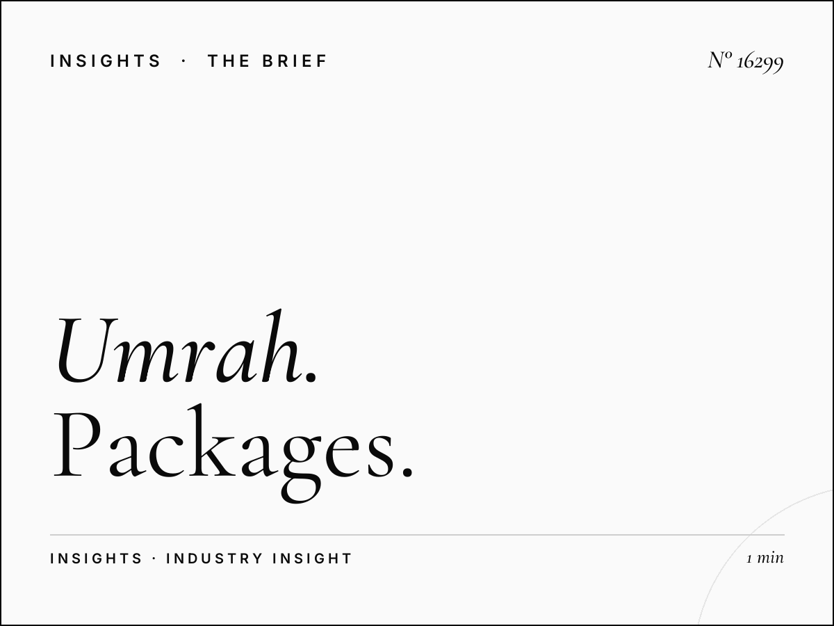 Umrah Services Quran Al Kareem 103.4: Umrah Packages