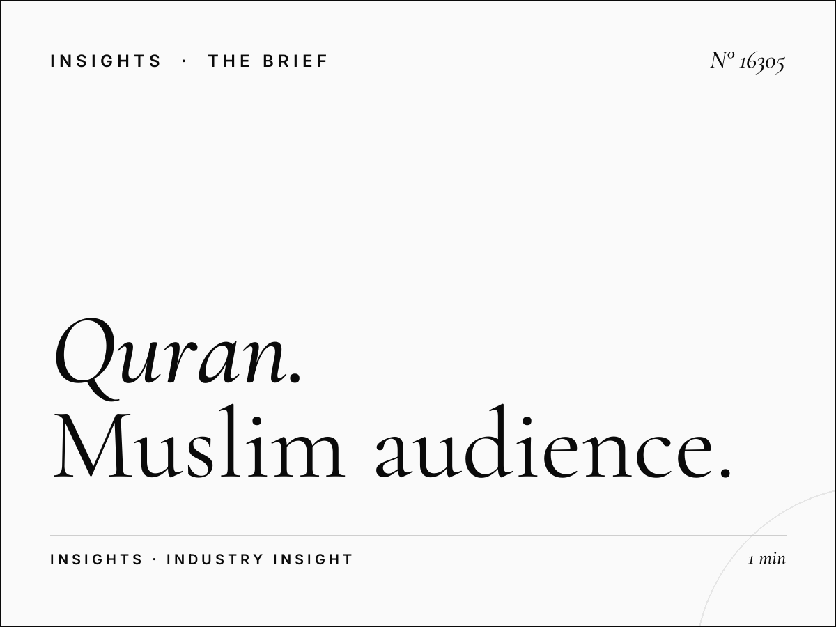 Quran Al Kareem 103.4 Listener Profile: Muslim Audience