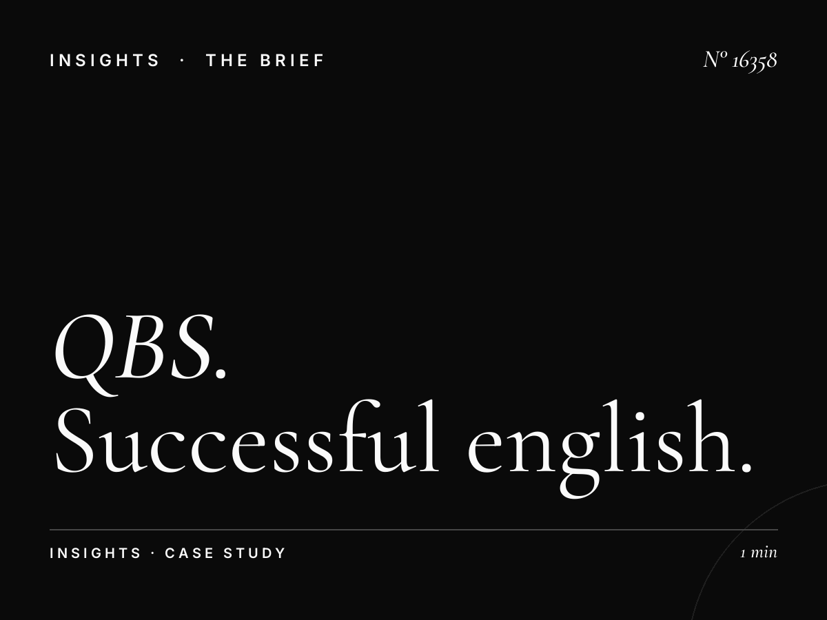 QBS English 97.5 Case Studies: Successful English Campaigns