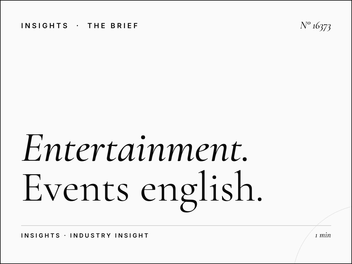 Entertainment QBS English 97.5: Events English Promotion