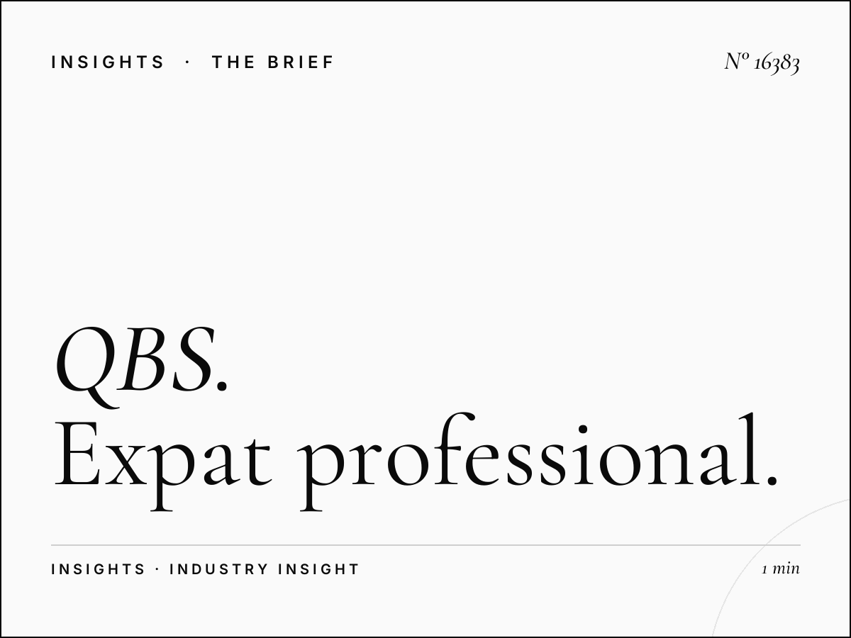QBS English 97.5 Demographics: Expat Professional Market