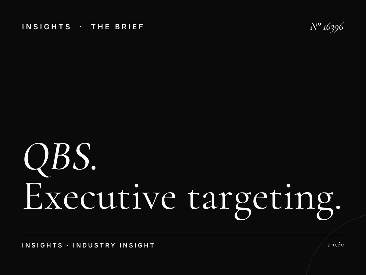 QBS English 97.5 Business Leaders: Executive Targeting