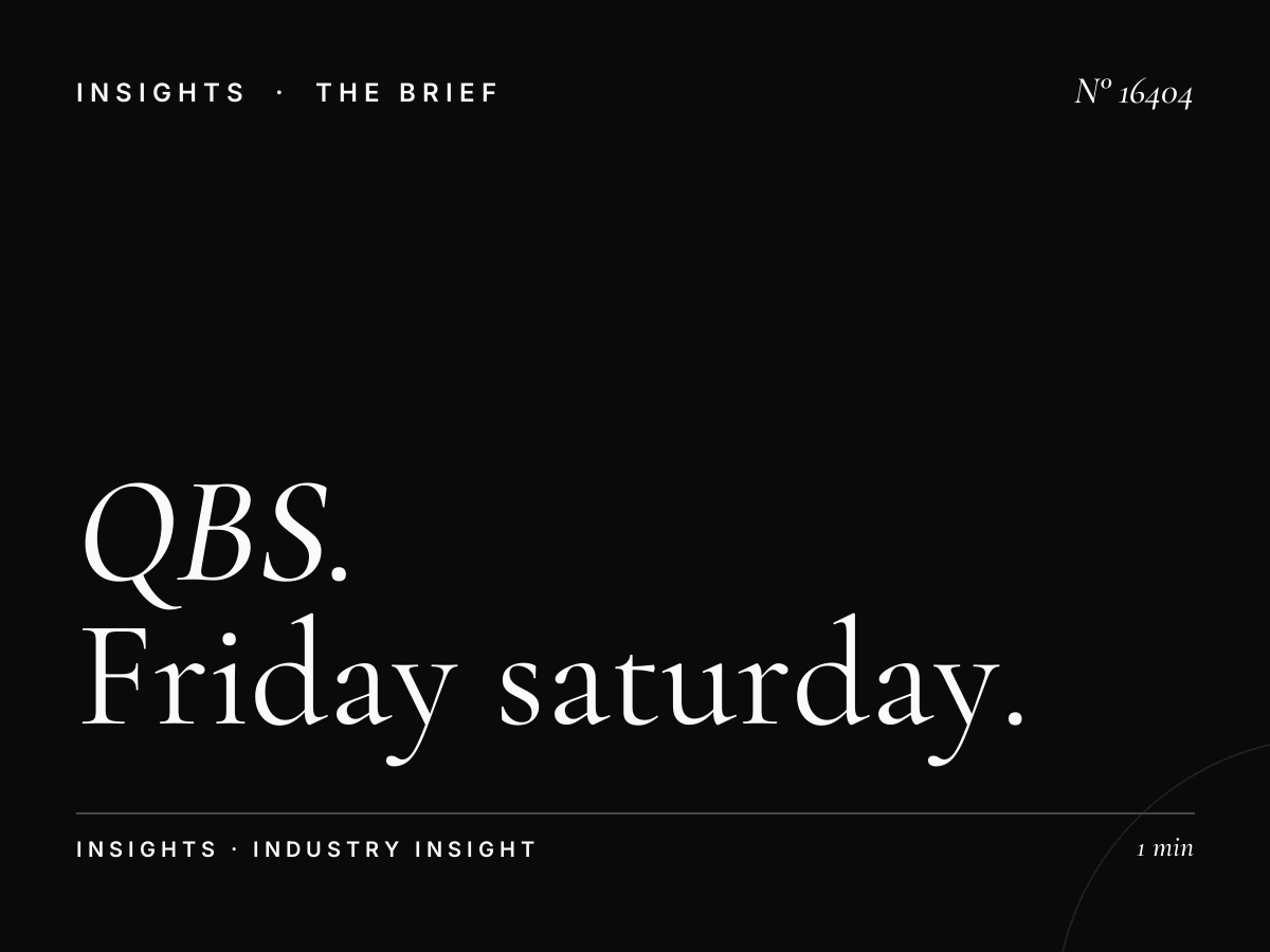 QBS English 97.5 Weekend Strategy: Friday Saturday English