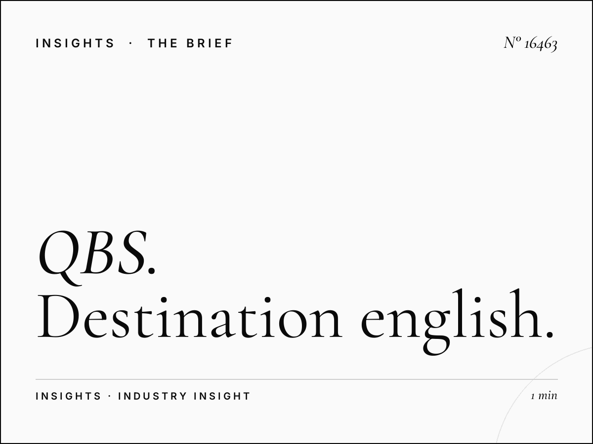 QBS English 97.5 Tourism Board: Destination English Ads