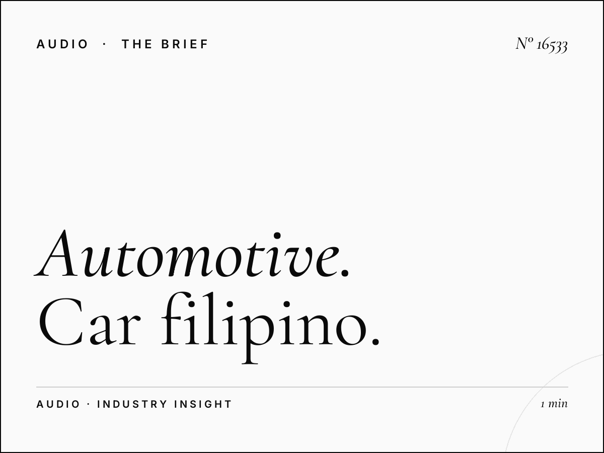 Automotive Brands Qabayan Radio 94.3: Car Filipino Ads