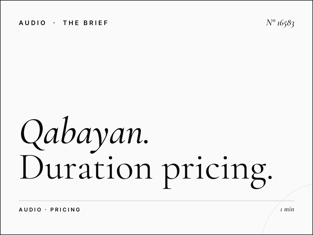 Qabayan Radio 94.3 Monthly Rates: Duration Pricing