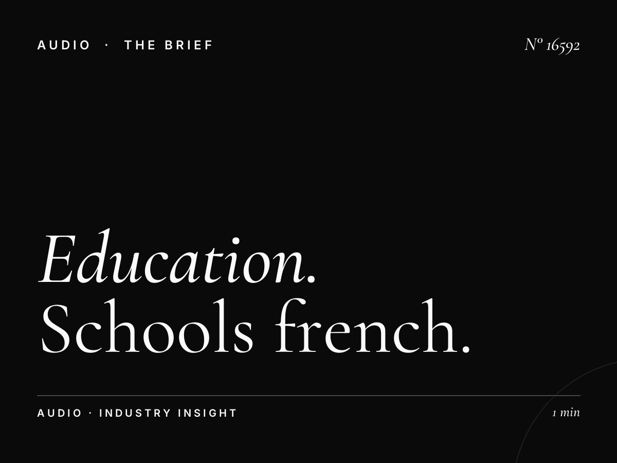 Education Oryx French Radio: Schools French Advertising
