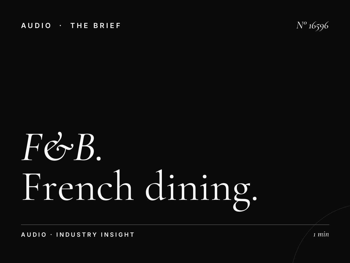 F&B Restaurants Oryx French Radio: French Dining Marketing