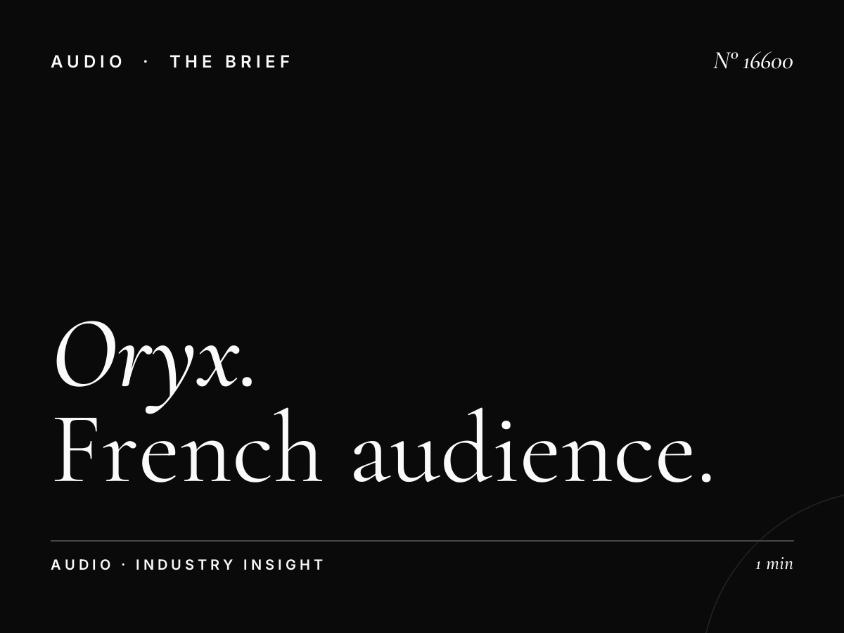 Oryx French Radio 94.0 Listener Profile: French Audience