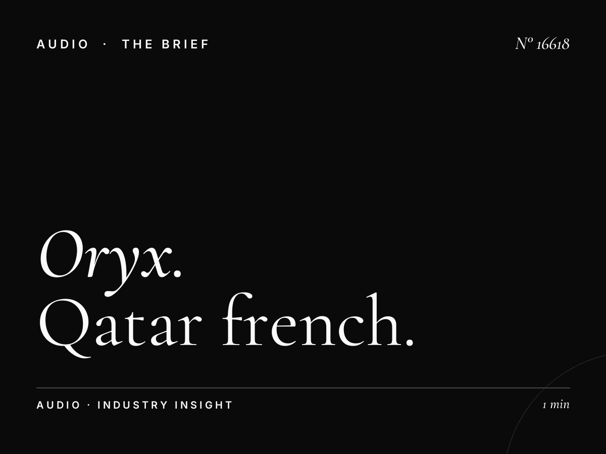 Oryx French Radio 94.0: Qatar French Language Radio Campaign