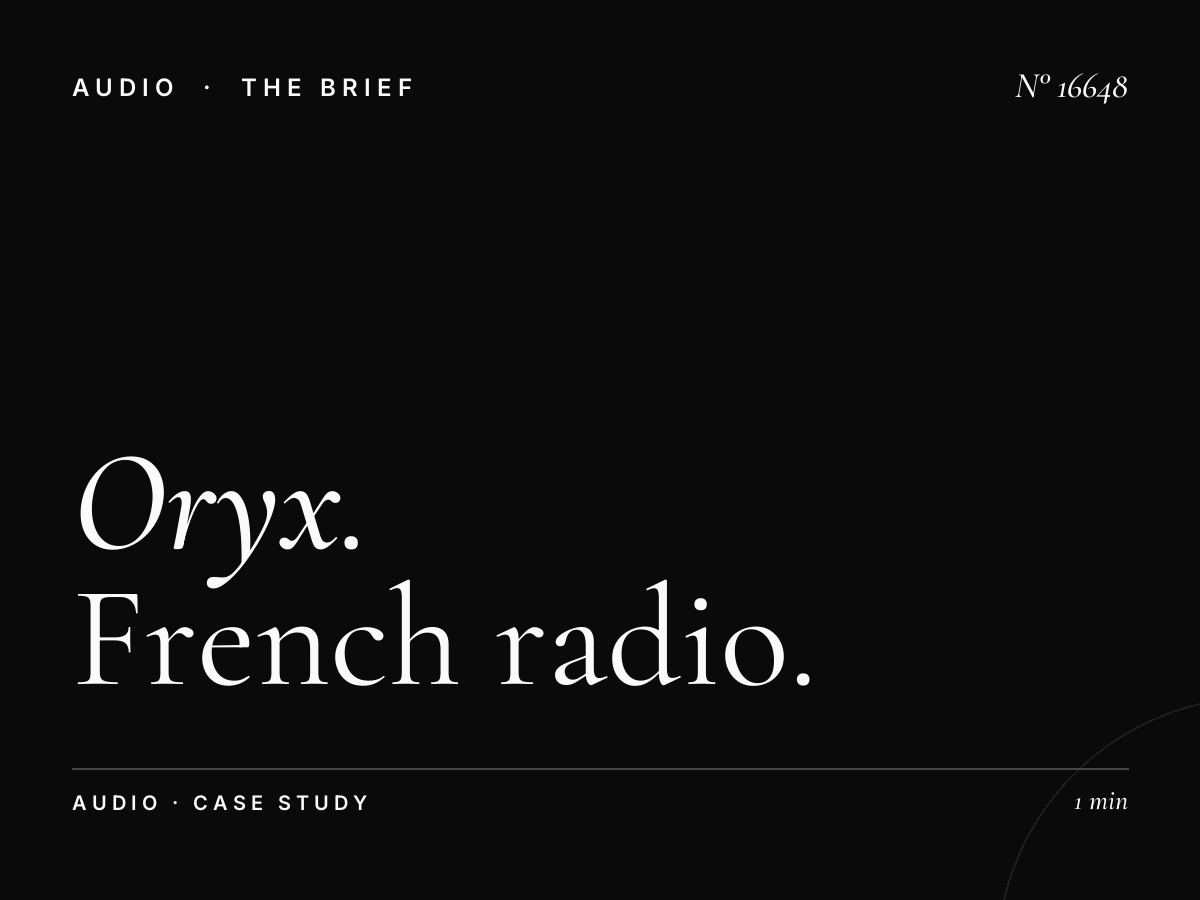 Oryx French Radio 94.0 Case Studies: French Radio Campaigns