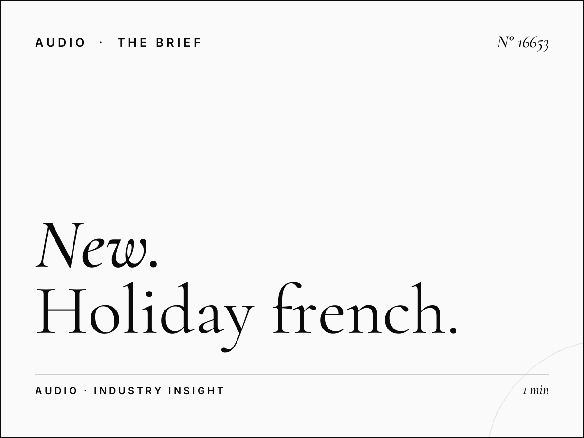 New Year Oryx French Radio 94.0: Holiday French Advertising