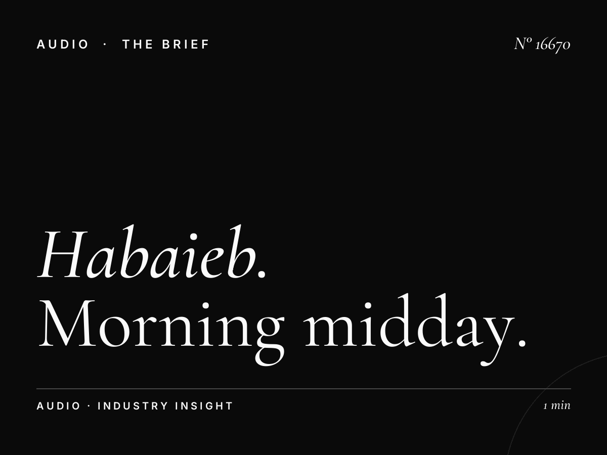 Habaieb Radio 93.7 Dayparts: Morning Midday Evening Arabic