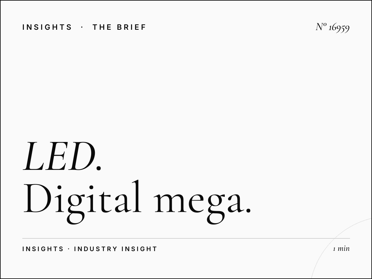 LED Megas Dimensions Kuwait: Digital Mega Standards