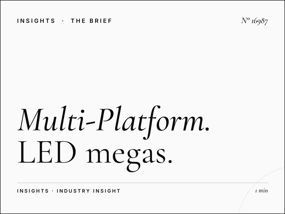 Multi-Platform Kuwait: LED Megas Campaign Integration