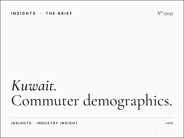 Kuwait LED Megas Audience: Commuter Demographics