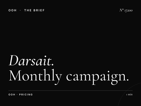 Darsait Billboard Rates Muscat: Monthly Campaign Pricing