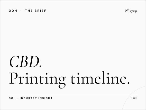 CBD Darsait Static Billboard Production: Printing Timeline