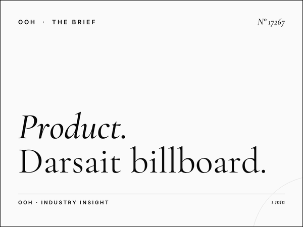 Product Launch CBD Muscat: Darsait Billboard High-Impact