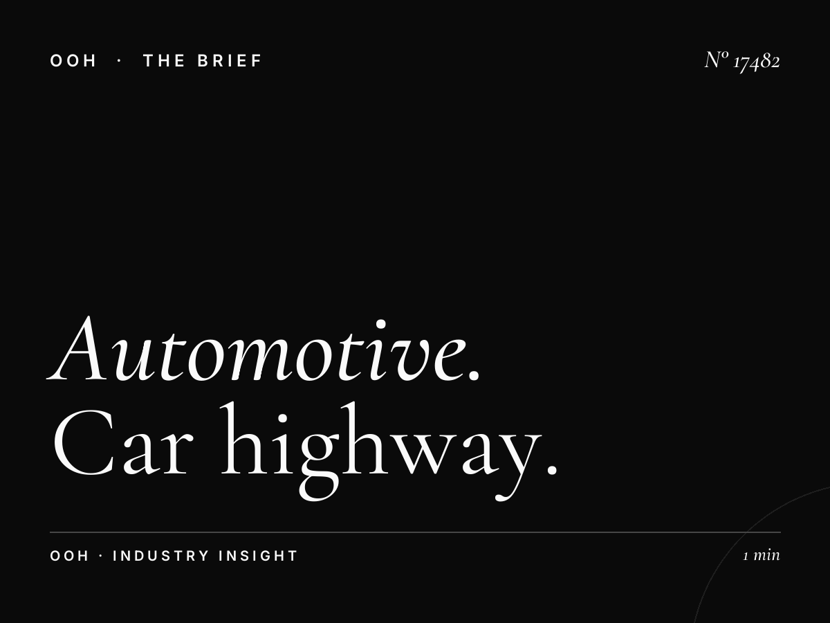 Automotive Brands Al Hail Highways: Car Highway Billboard