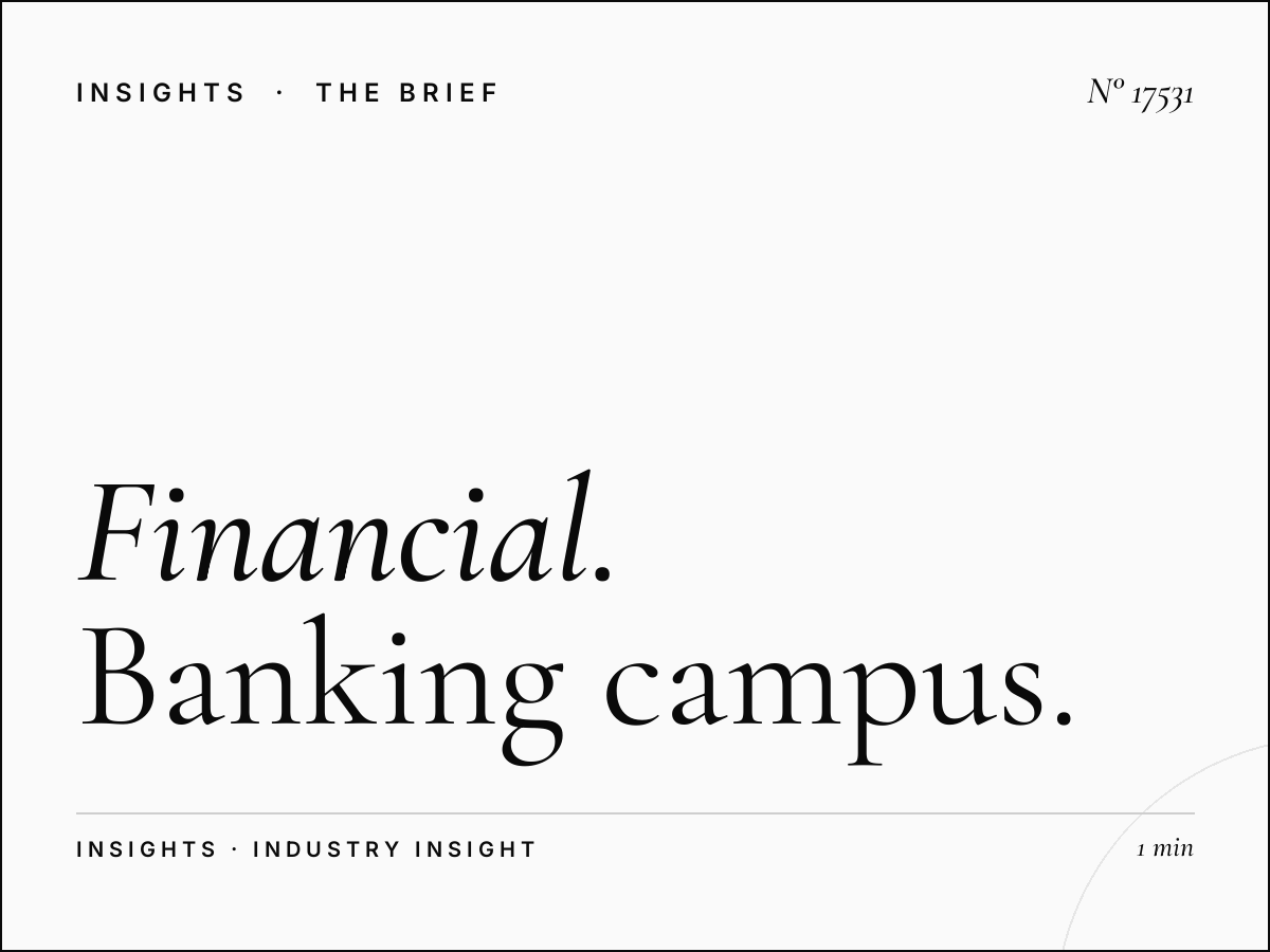 Financial Services Muscat University Screen: Banking Campus