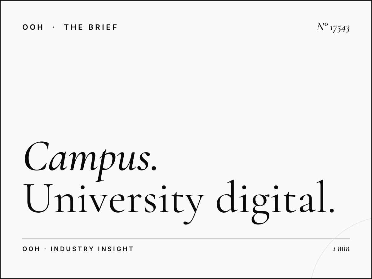Campus Campaign Muscat: University Digital Screen Planning