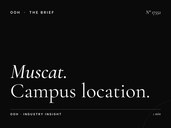 Muscat University Digital Screen Placement: Campus Location