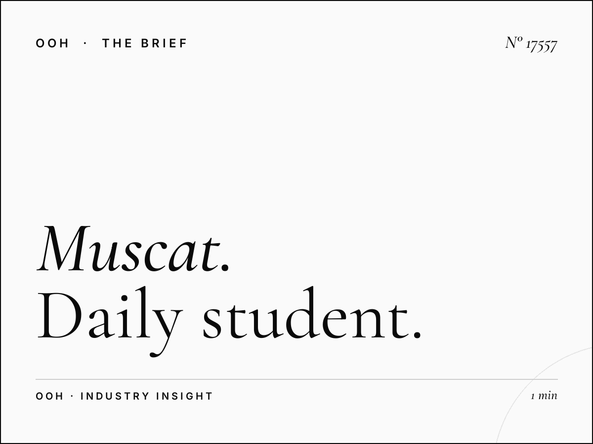 Muscat University Digital Screen Reach: Daily Student Impressions
