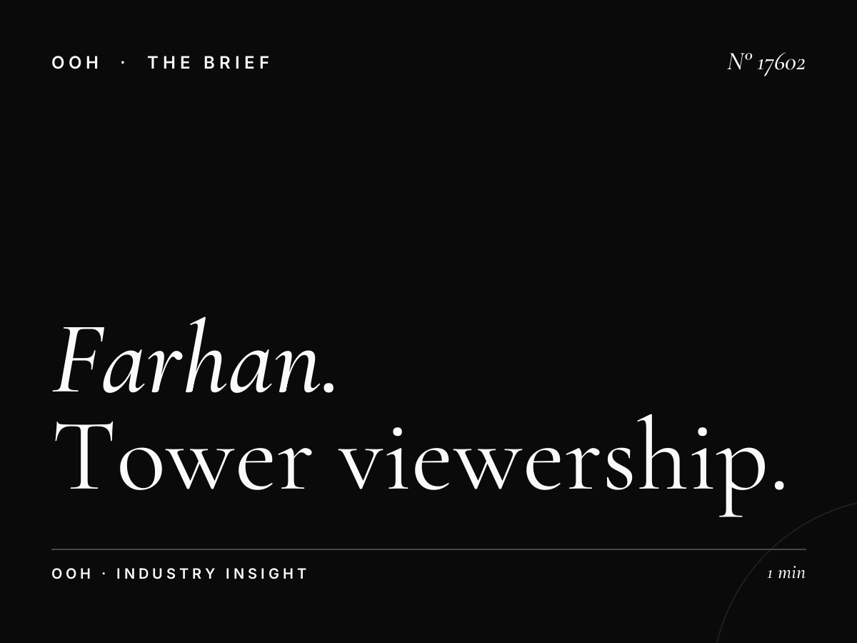 Farhan Tower Digital Screen Traffic: Tower Viewership