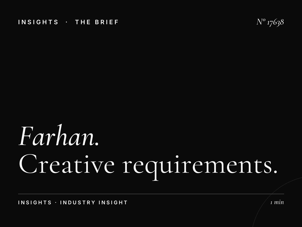 Farhan Tower Screen Content Muscat: Creative Requirements