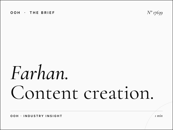 Farhan Tower Digital Screen Production: Content Creation