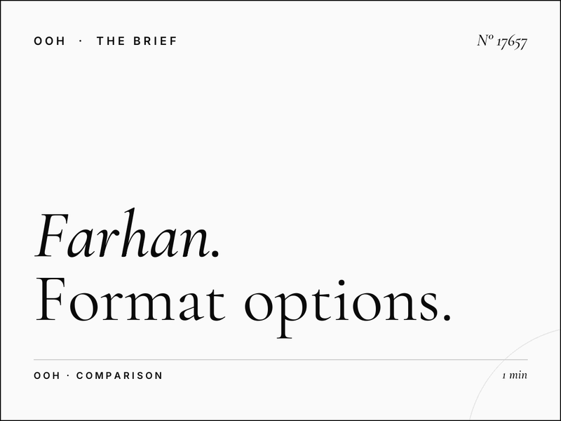 Farhan Tower Screen vs Billboard Muscat: Format Options