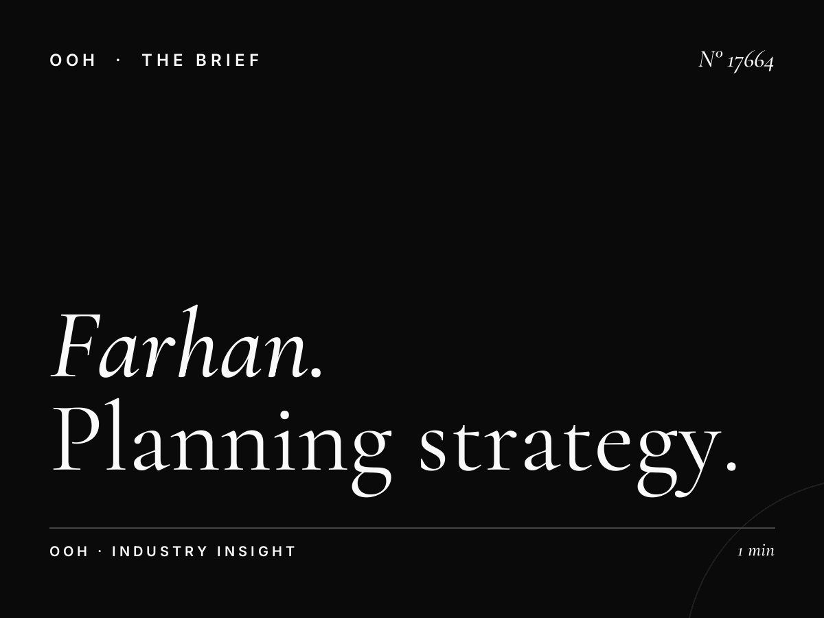 Farhan Tower Digital Screen Campaign: Planning Strategy