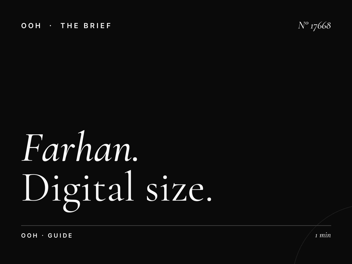 Farhan Tower Digital Screen Format: Digital Size Guide