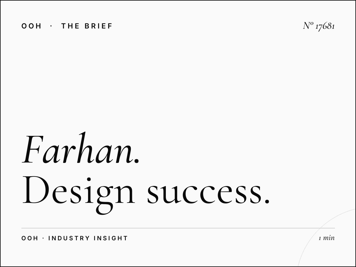 Farhan Tower Digital Screen Creative: Design Success