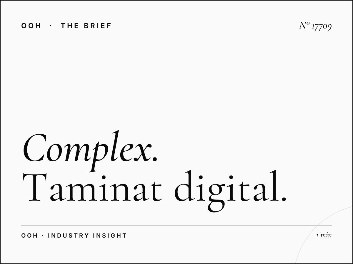 Complex Campaign Muscat: Taminat Digital Screen Planning