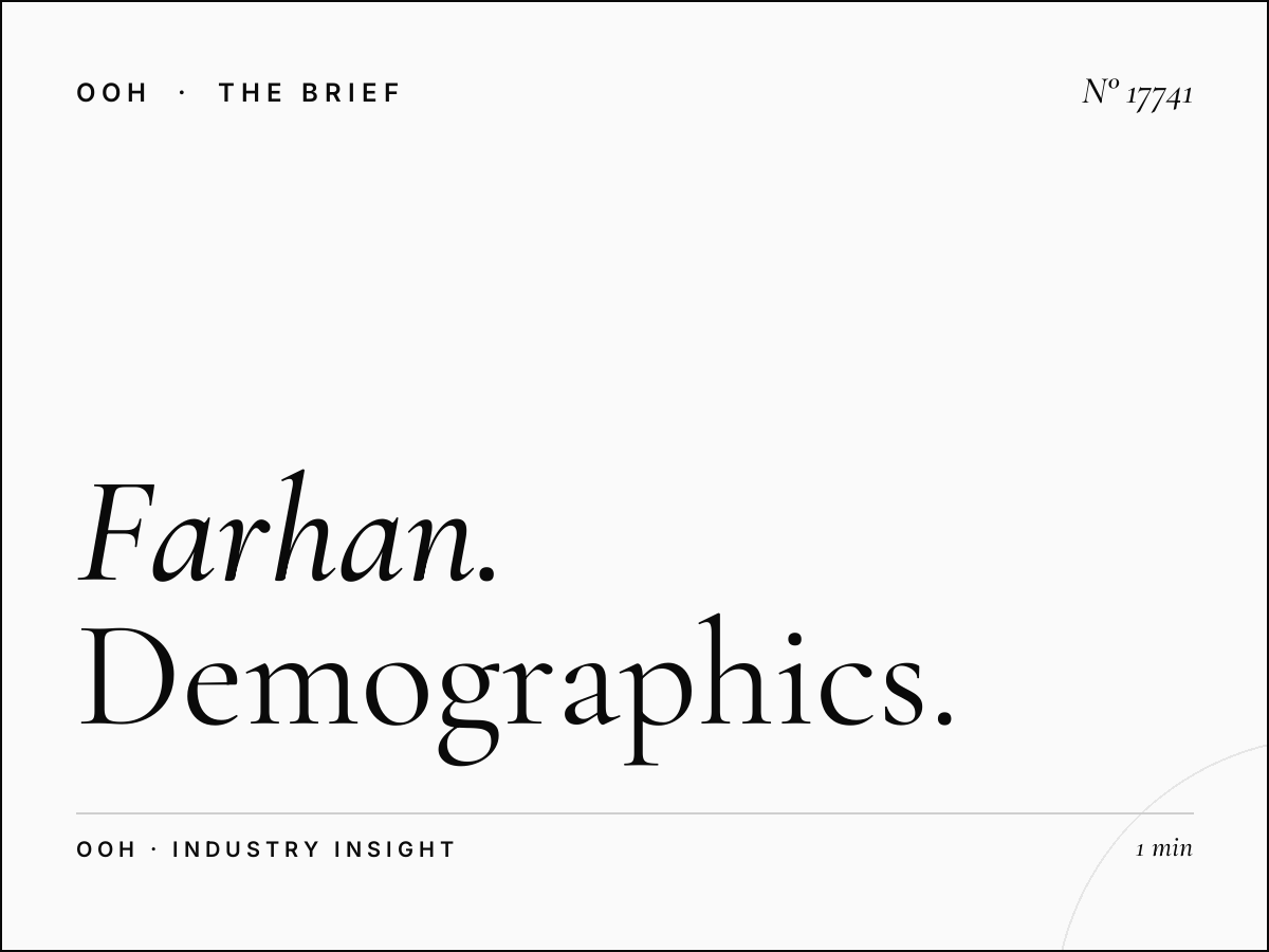 Farhan Tower Digital Screen Audience: Demographics