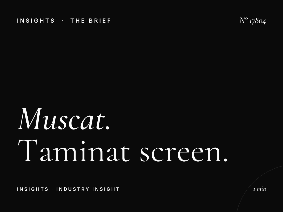 Muscat Complex Digital Cases: Taminat Screen Results