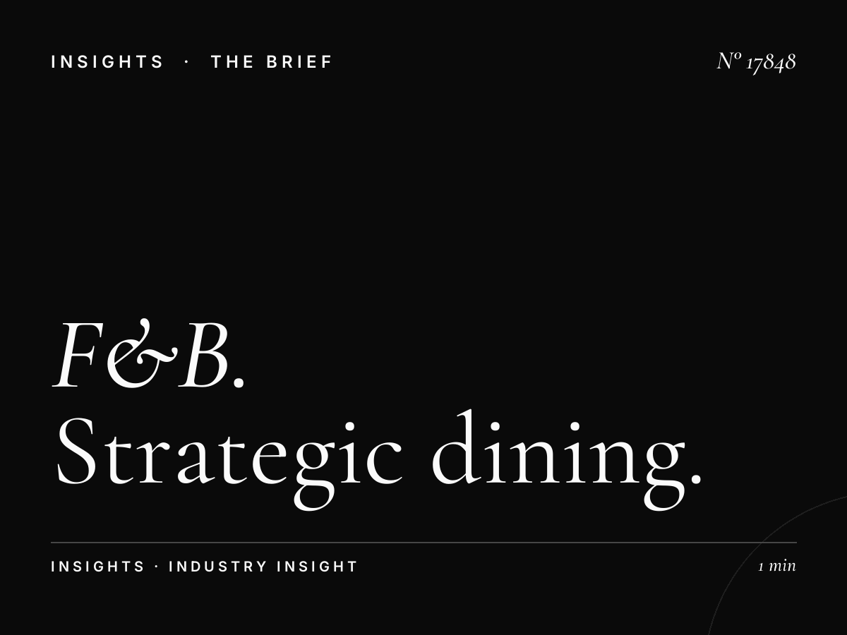F&B Restaurants Merge 104.8: Strategic Dining English Marketing