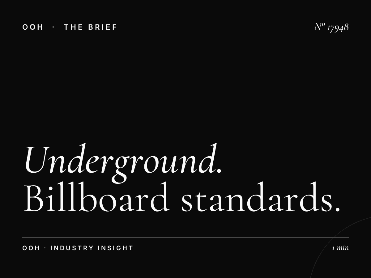 Underground 96 Sheets Dimensions London: Billboard Standards