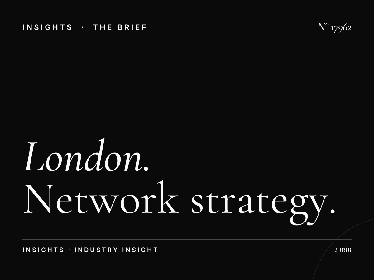 London Underground 96 Sheets Multiple: Network Strategy
