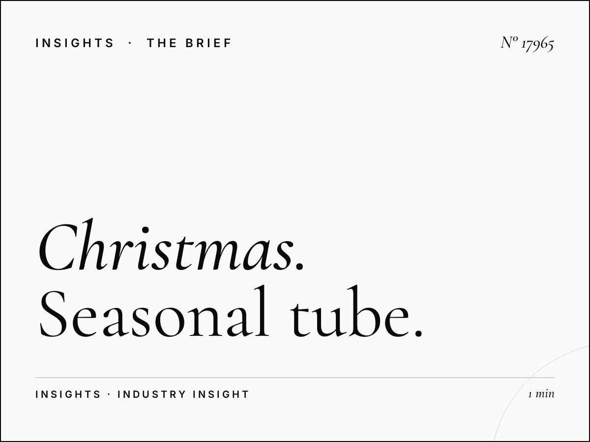 Christmas London Underground 96 Sheets: Seasonal Tube Advertising That Captures Festive Commuters